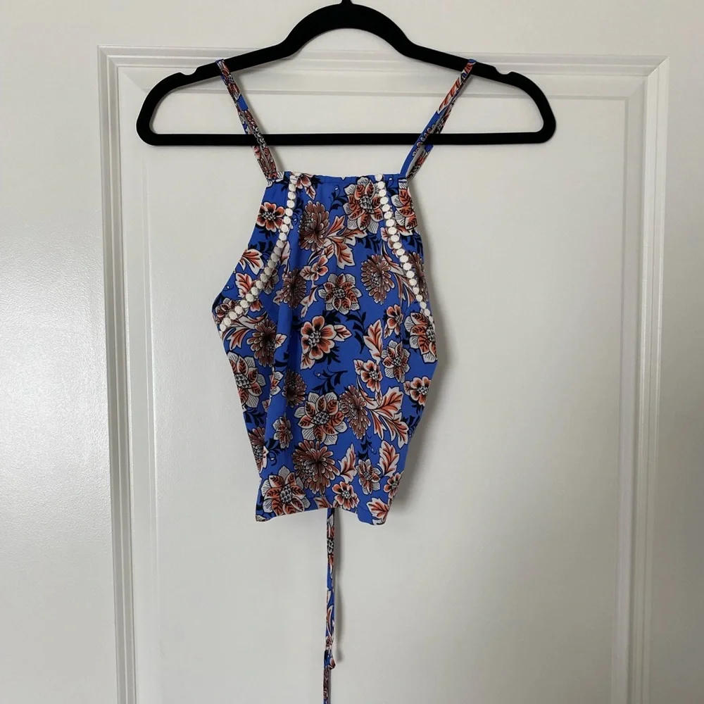 Dance & Marvel Floral Halter Top Size Small New without Tags - Picture 4 of 11